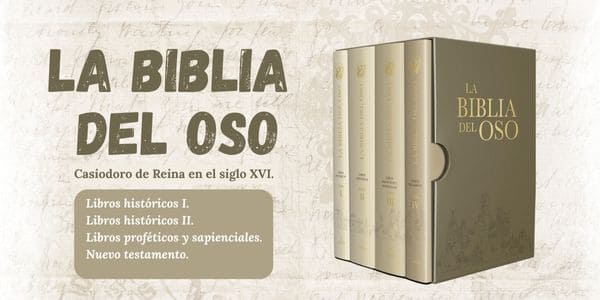 El presente estuche reúne los cuatro libros de La Biblia del Oso, la traducción de las Sagradas Escrituras realizada por el humanista Casiodoro de Reina en el siglo XVI.