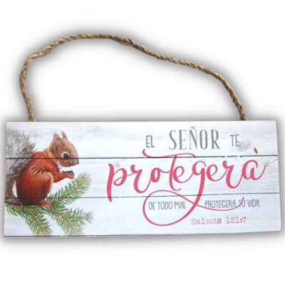 Cuadro Decorativo con Cordel - El Señor te Protegerá