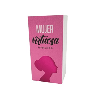 Mini Placa de Madera  - Mujer Virtuosa