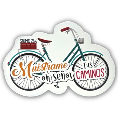 Placa de Madera en Forma de Bicicleta - Muéstrame tus Caminos (Madera) [Miscelánea]
