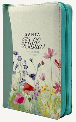 RVR60 Biblia Primaveral Tamaño Portátil con Cierre (Imitación Piel) [Biblia]