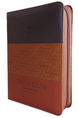 RVR60 Biblia Tricolor Tamaño Portátil Letra Grande con Índice y Cierre (Imitación Piel) [Biblia]