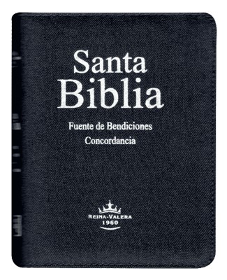 RVR60 Biblia Fuente de Bendiciones Tamaño Manual con Cierre e Índice