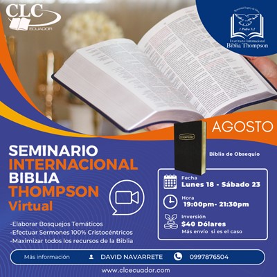 Seminario Biblia Thompson Virtual- AGOSTO 2025