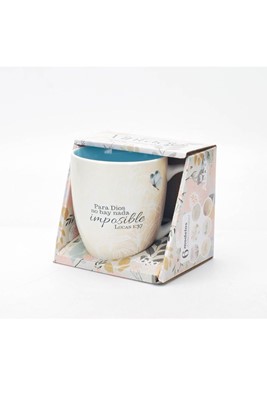 Taza Vintage 15 oz Para Dios No Hay Nada Imposible