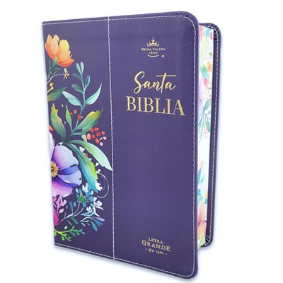 RVR60 Biblia Tamaño Manual Letra Grande con Canto Pintado