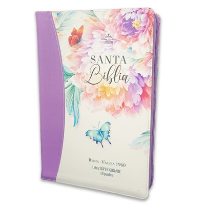 RVR60 Biblia Tamaño Grande Letra Súper Gigante con Cierre e Índice