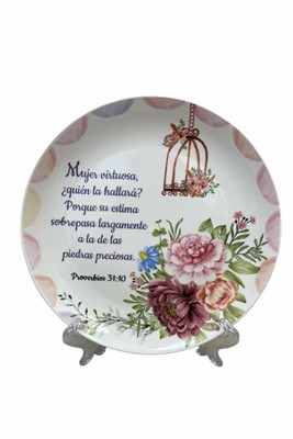 Plato decorativo de cerámica