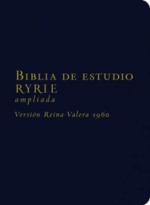 Biblia De Estudio Ryrie/RVR/Ampliada/Imitacion Piel/Negro (piel) [Biblia]