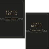 2 Biblias RVR60 Piel Italiana Negro (Imitación Piel) [Biblia]
