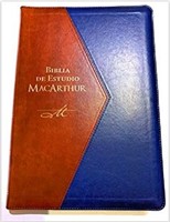 RVR60 Biblia de Estudio MacArthur Edición de Lujo Letra Grande con Cierre e Índice (Imitación Piel) [Biblia de Estudio]