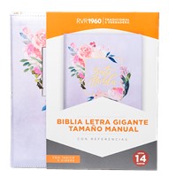 RVR60 Biblia Letra Gigante Tamaño Manual con Cierre e Índice (Imitación Piel) [Biblia]
