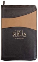 RVR60 Biblia Bitono Tamaño Manual Letra Grande con Cierre (Imitación Piel) [Biblia]