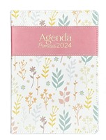 Agenda 2024 Promesas - Floral Rosa (Imitación Piel) [Agenda]