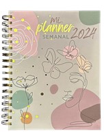 Planner Semanal 2024 Rosa (Tapa Dura) [Agenda]