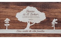 Cuadro Canvas Gigante - Dios Cuida de Esta Familia (Lienzo) [Miscelánea]