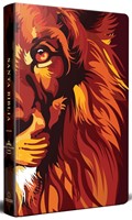 RVR60 Biblia Nombres de Dios León de Judá Tamaño Manual Letra Grande Marrón (Tapa Dura)