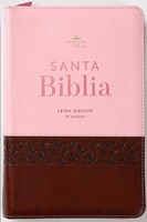 RVR60 Biblia Tamaño Manual Letra Gigante con Índice y Cierre (Imitación Piel)