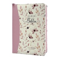 RVR60 Biblia Tamaño Portátil Letra Grande con Cierre e Índice (Imitación Piel)