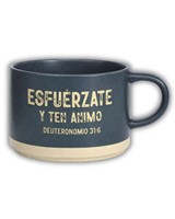 Taza 14 Oz. - Esfuérzate y Ten Ánimo (Cerámica)