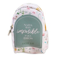 Llavero y Monedero Mochila - Nada es Imposible (Imitación Piel)
