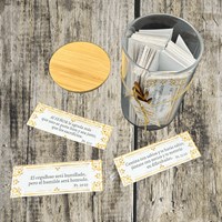 Frasco de Promesas Bíblicas (Vidrio)
