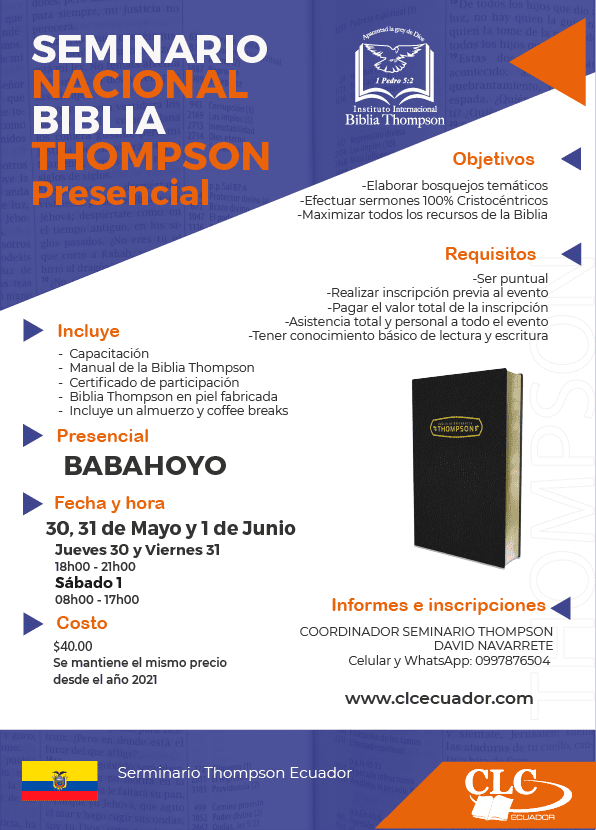 Seminario Presencial de la Biblia Thompson