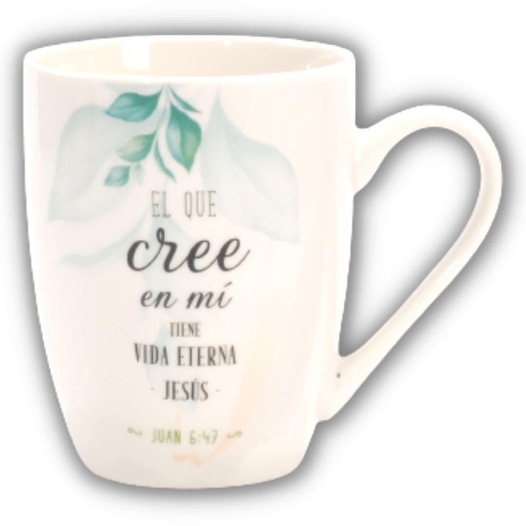 Taza Floral - El que Cree