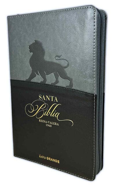 RVR60 Biblia Expresión León Tamaño Bolsillo Índice con Cierre