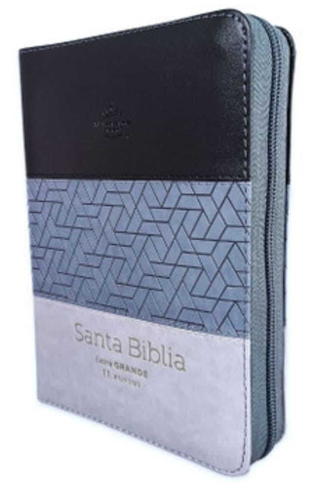 RVR60 Biblia Tricolor Tamaño Portátil Letra Grande con Índice y Cierre