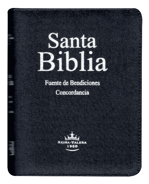RVR60 Biblia Fuente de Bendiciones Tamaño Manual con Cierre e Índice
