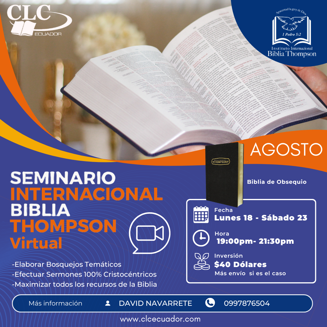 Seminario Biblia Thompson Virtual- AGOSTO 2025