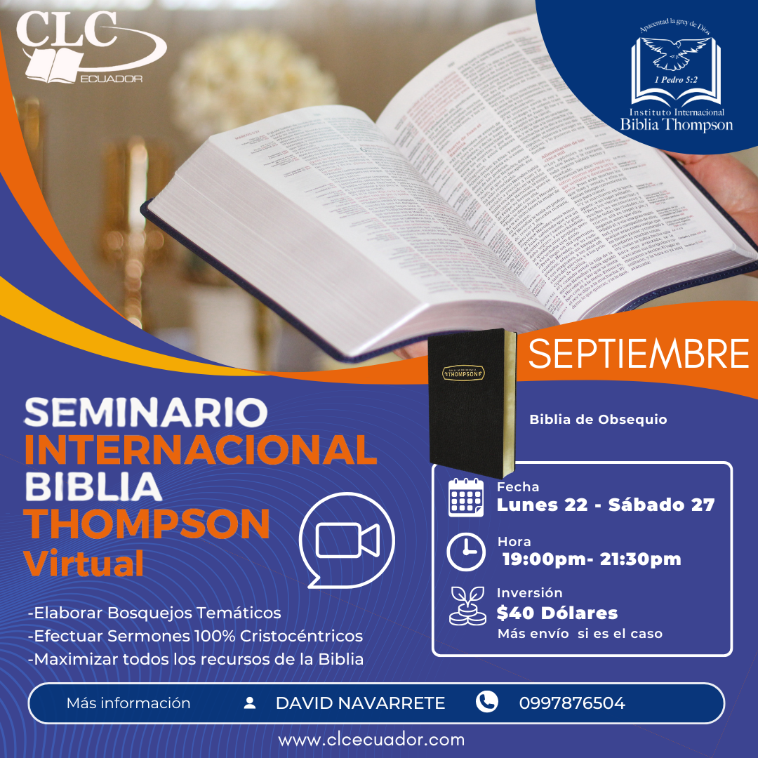 Seminario Biblia Thompson Virtual- SEPTIEMBRE 2025
