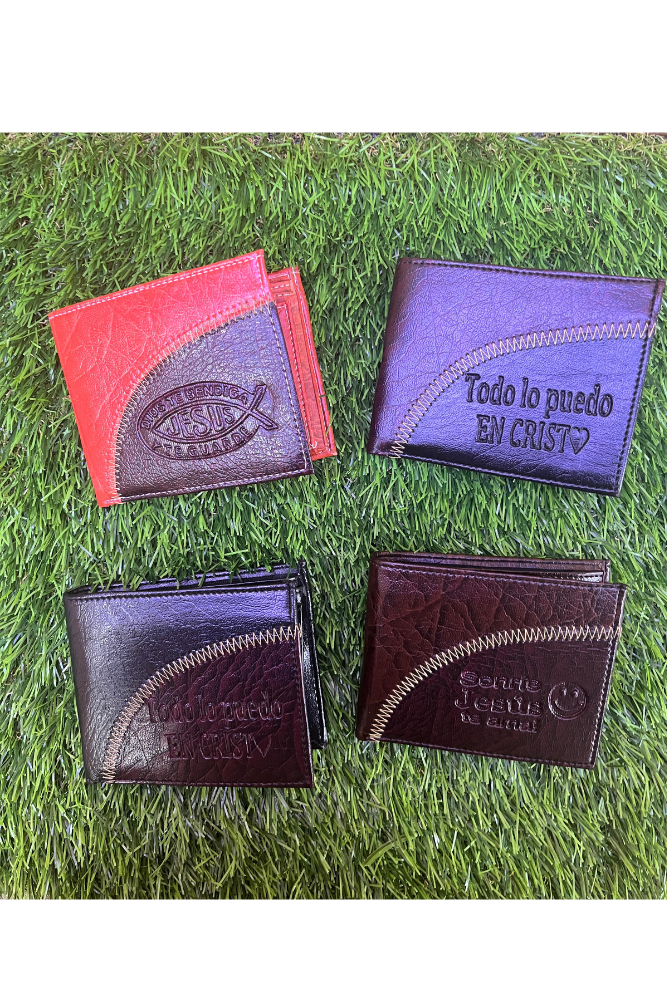 Billetera de Cuerina con Mensaje
